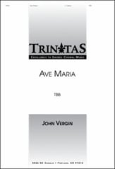 Ave Maria TBB choral sheet music cover